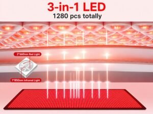 3-in-1 LED Red Light Therapy Mat