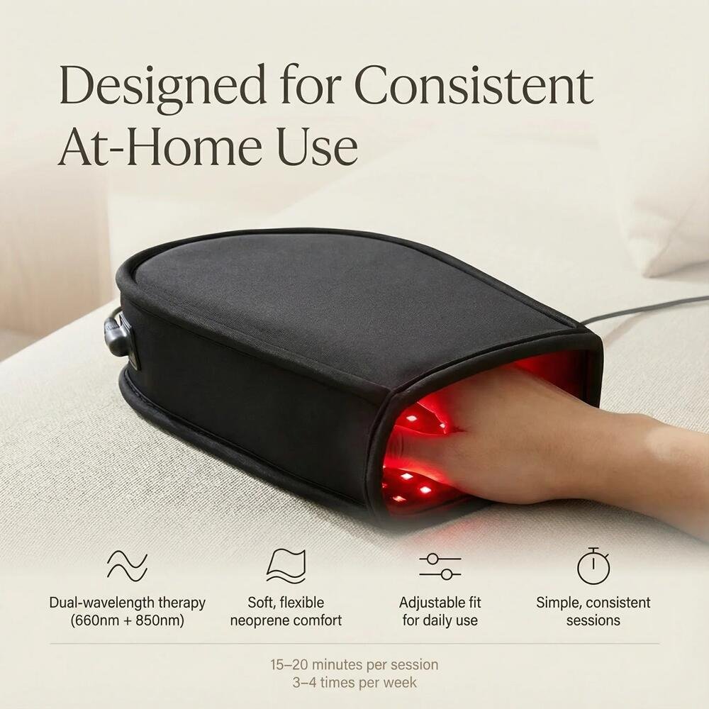 Arthritis Red Light Therapy Gloves For Hands And Joint Care