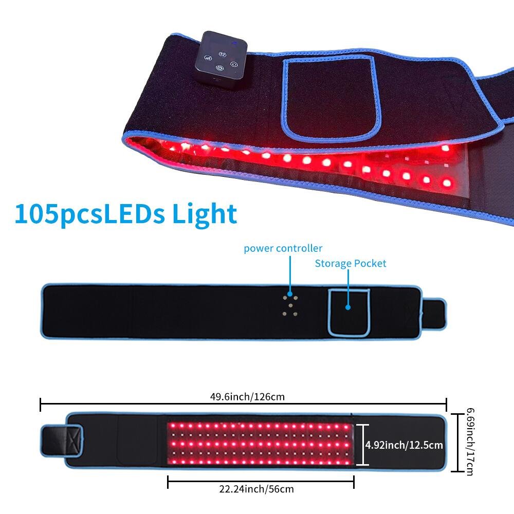 Red Light Therapy Waist Belt For Skin Tightening And Weight Loss