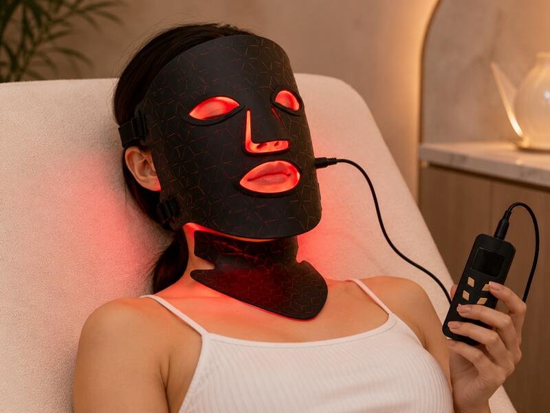 LED facial therapy mask