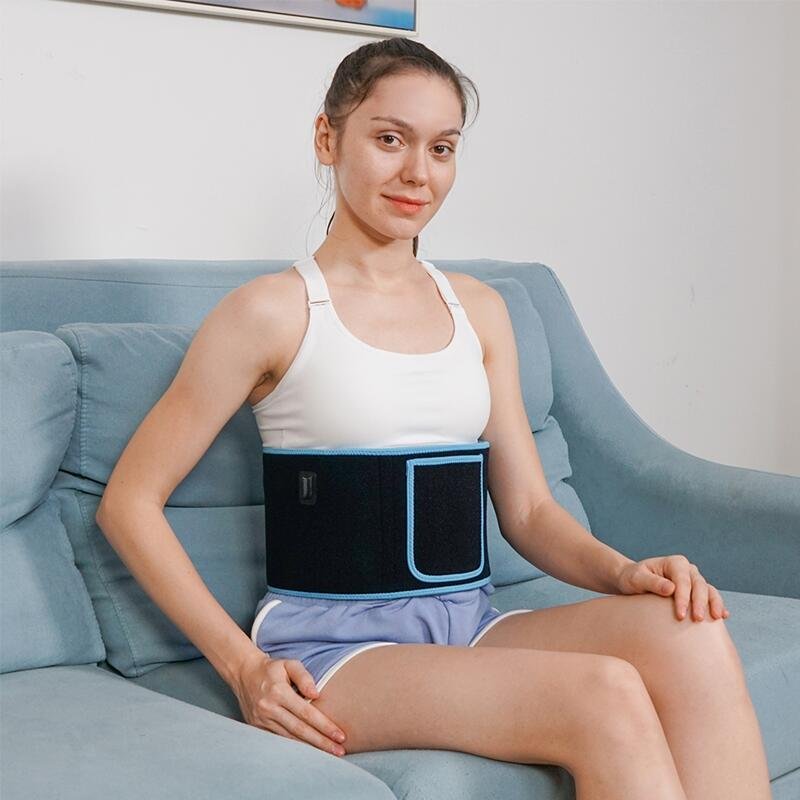 Wearable red light therapy belt for lower back