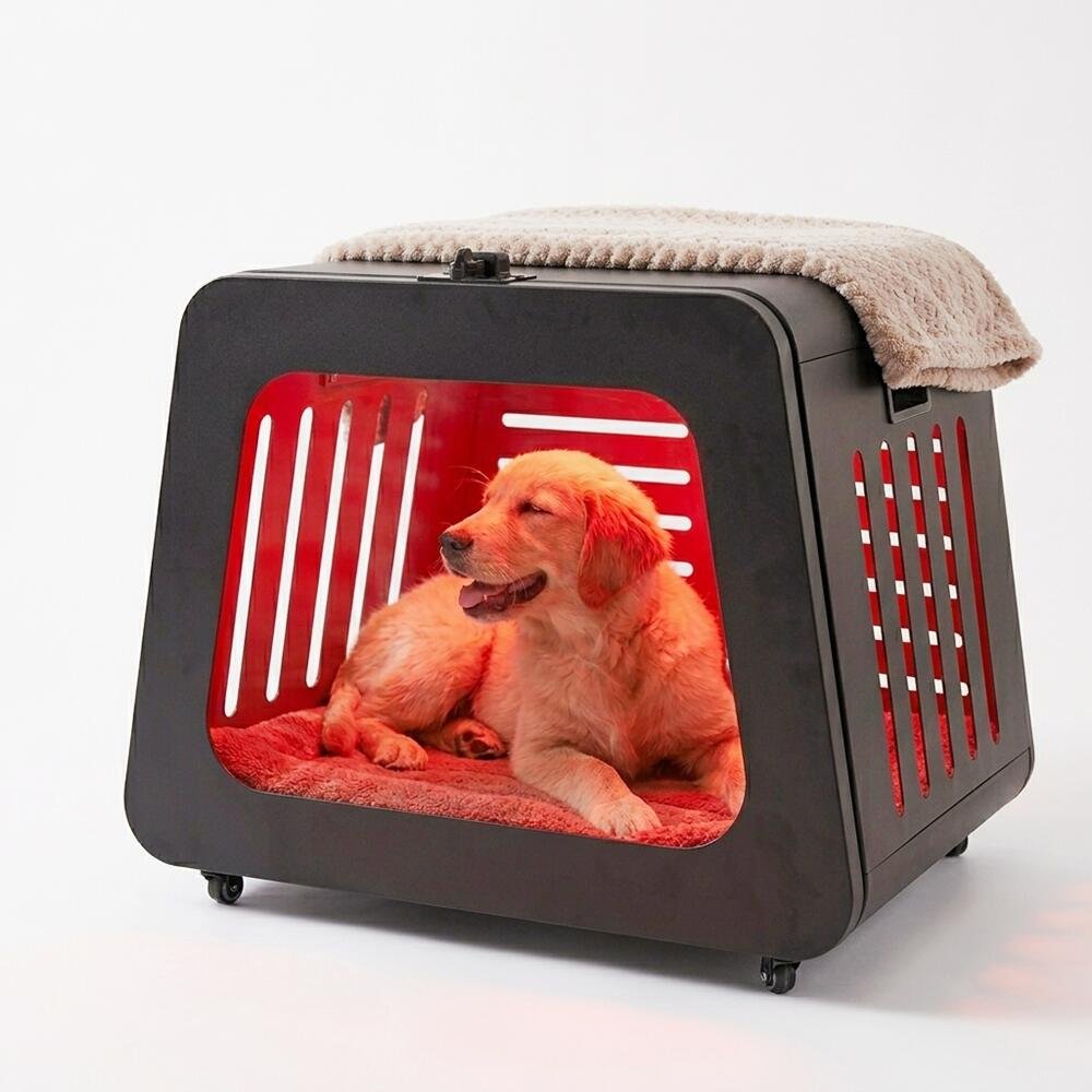 Pet Care LED Red Light Therapy Crate For Dogs And Cats