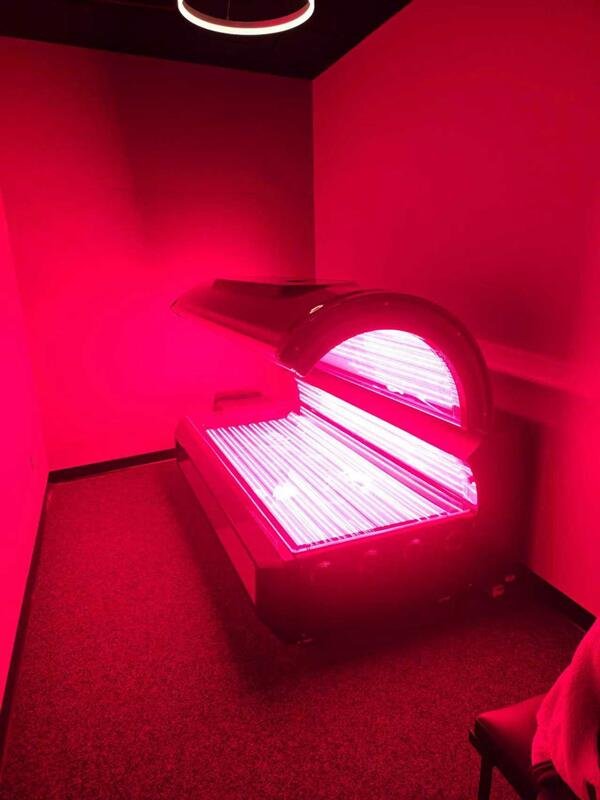 Red light therapy bed