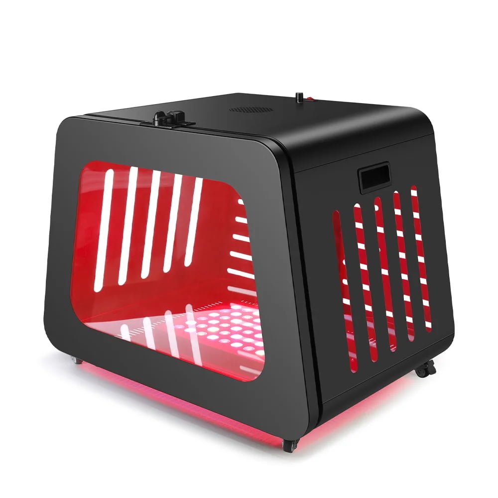 Pet Care LED Red Light Therapy Crate For Dogs And Cats
