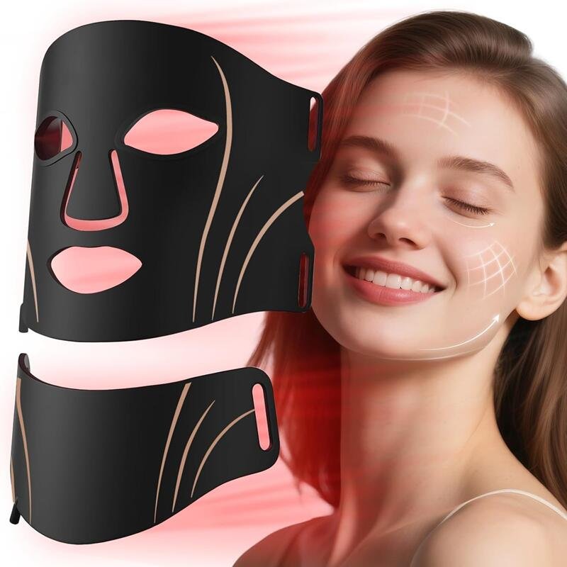 Home Use Red Light Therapy Face Mask With Neck Piece