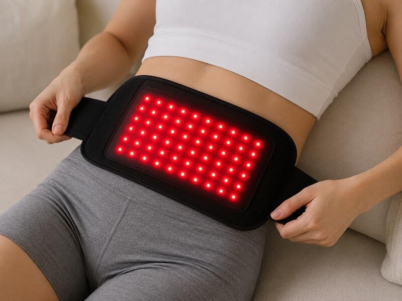 Wearable light therapy belt device