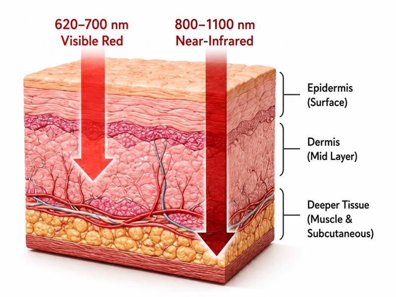 Red and NIR Light Penetration