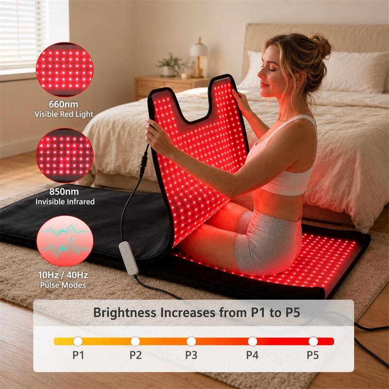2580 LEDs Full Coverage Red Light Sleeping Bag