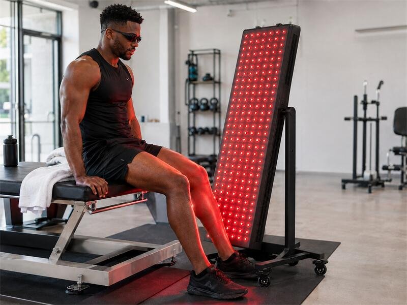 Athletes Red Light Recovery Session
