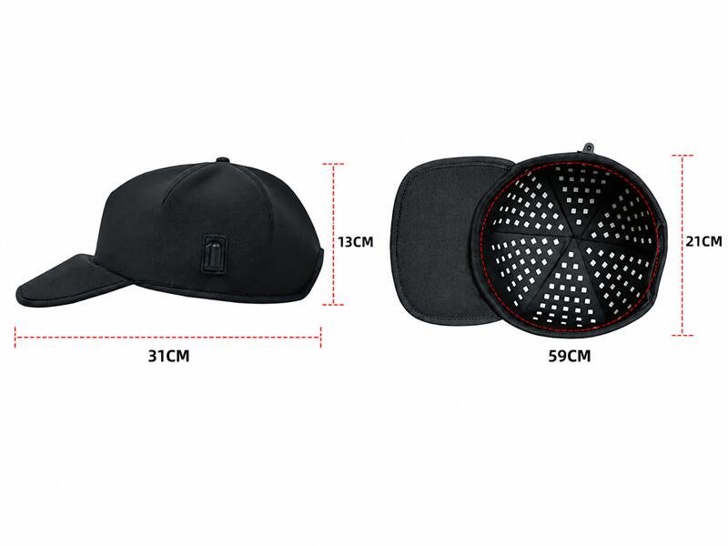 Black RLT Cap Measurement Diagram - CP004