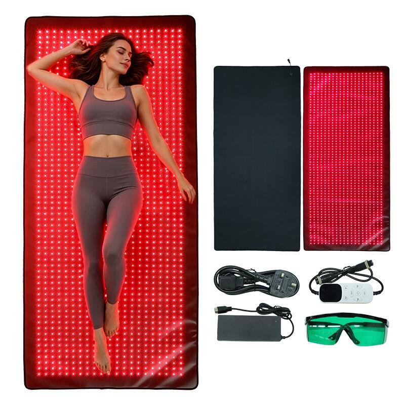 Full Coverage 660nm & 850nm Light Therapy Yoga Mat for Wellness