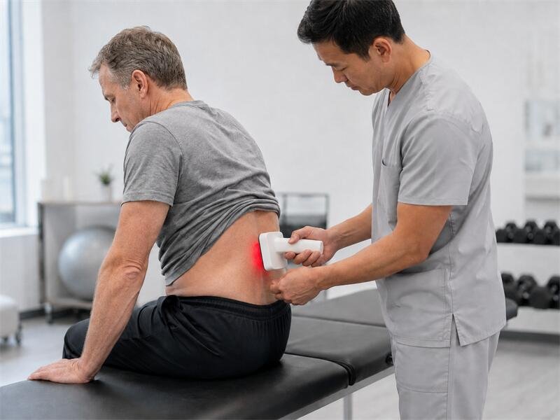 Handheld red light therapy device
