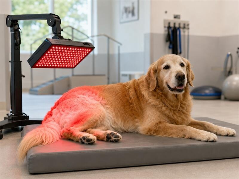 Senior Golden Retriever Red Light Therapy