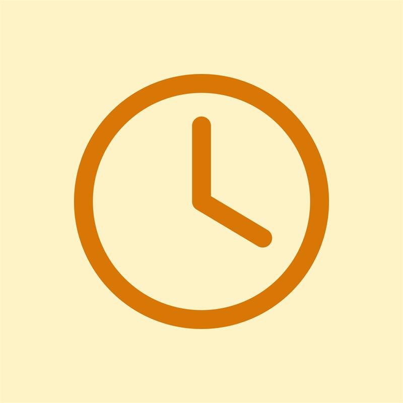 icon clock card