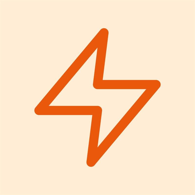 icon lightning card