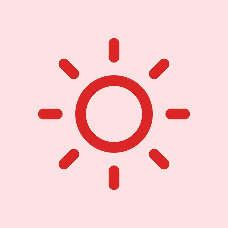 icon sun card