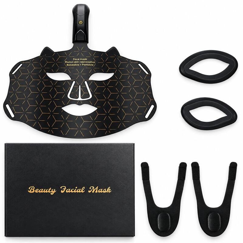 Black LED Facial Mask Beauty Kit