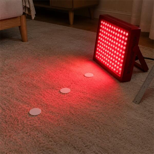 How working distance changes irradiance and coverage red light therapy distance irradiance and coverage testing