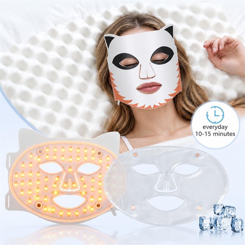 LED Red Light Face Mask (Paired With An Ice Film)
