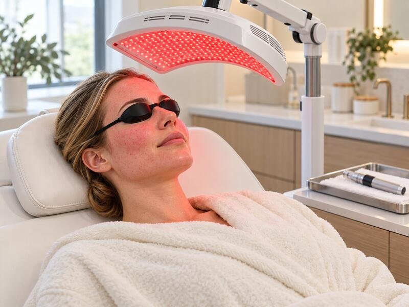 Use Red Light Therapy After Microneedling