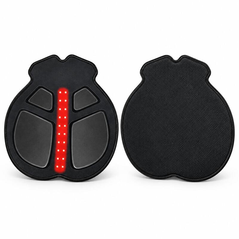 Black therapy cushion front and back-2