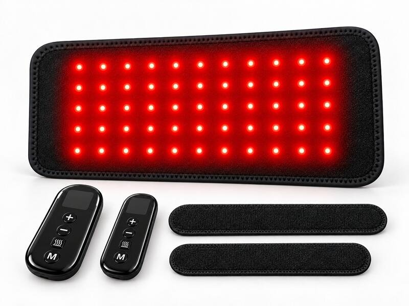 Black therapy pad with 60-LED grid
