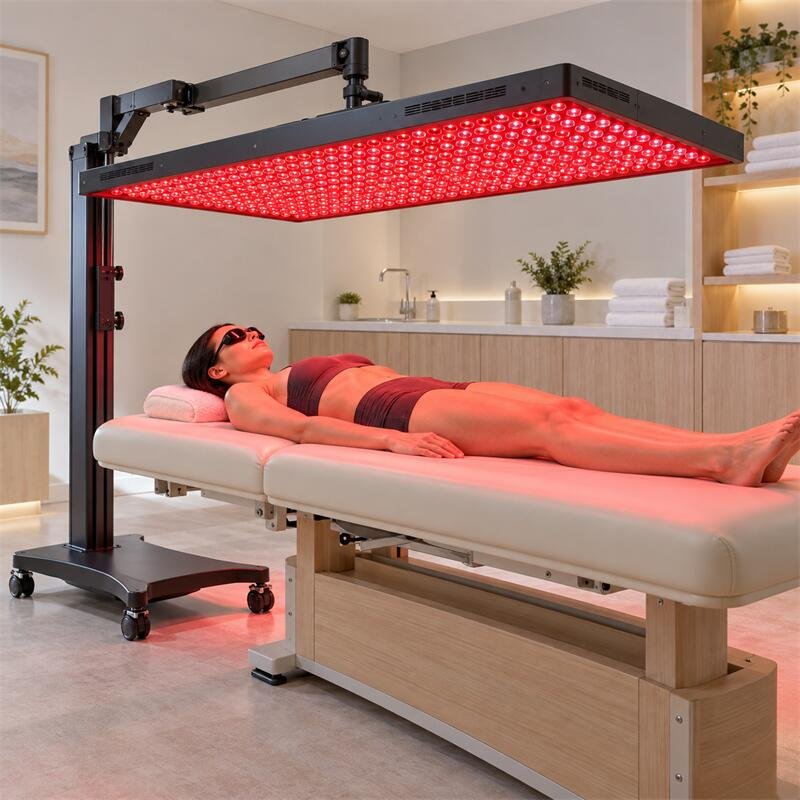 Red light therapy panel for professional clinic use