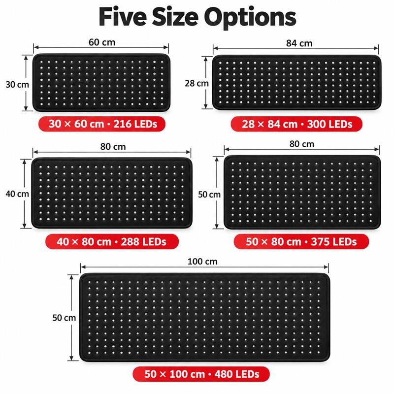 Five horse red light wrap sizes-4