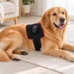 Golden Retriever with Red Light Therapy Pad-4