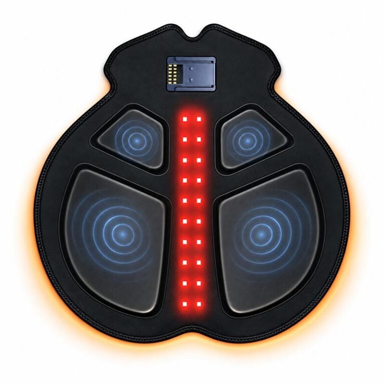 Hip cushion with LED, EMS, and heat-7
