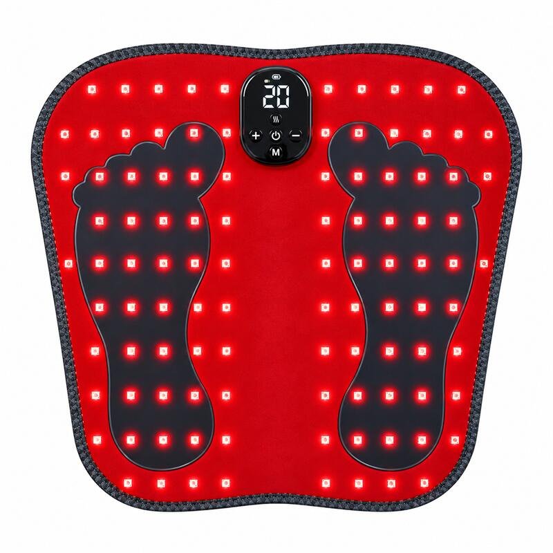 Illuminated red light therapy foot mat-3