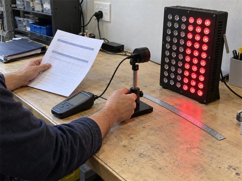 red light therapy device specification and research matching