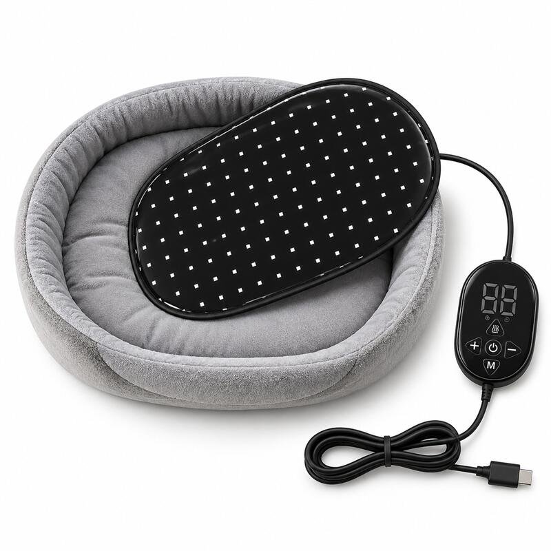 PT006 pet nest with removable LED pad-1