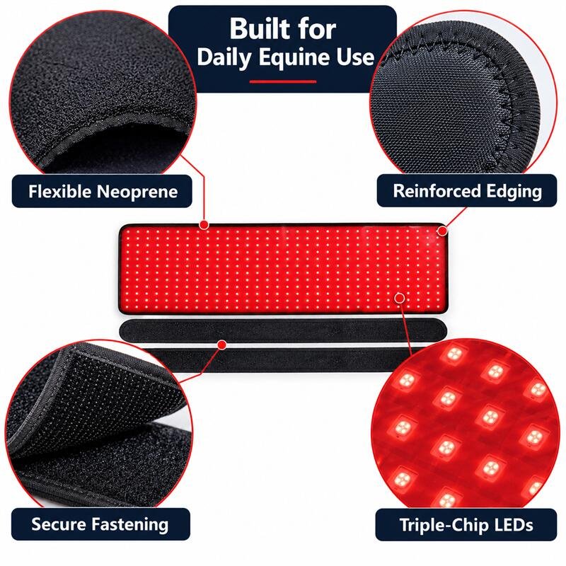 Premium Equine Red Light Wrap Details-6