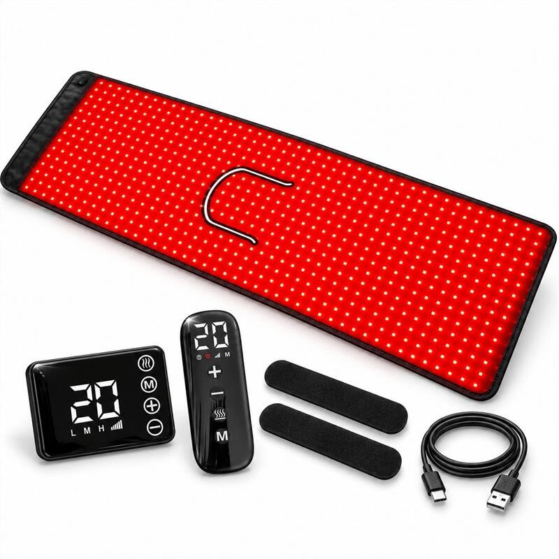 Rechargeable RLT Mat with Red Light and Vibration Massage