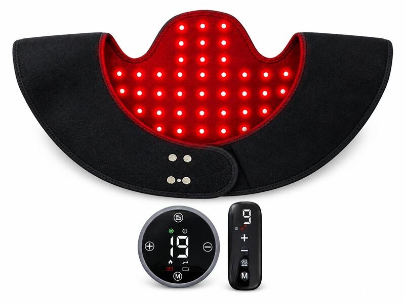 Rechargeable Red Light Therapy Neck Wrap Set