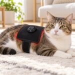 Relaxed Cat with Red Light Therapy Pad-6