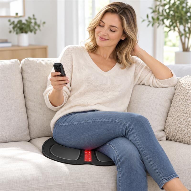 Relaxing with an EMS seat cushion-4