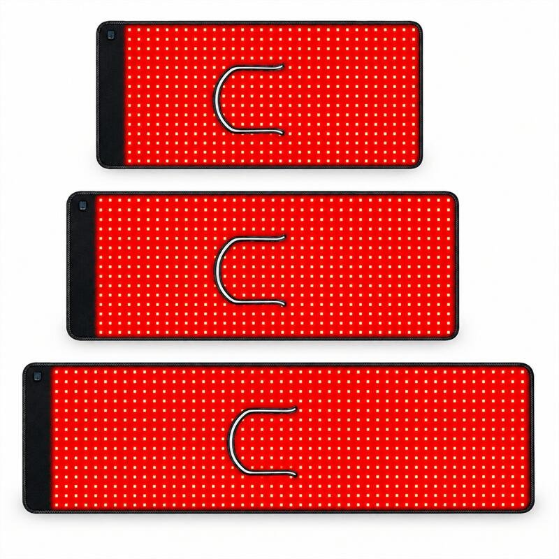 Three glowing RLT mat lengths-3